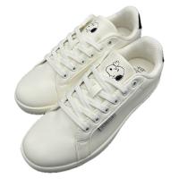 コマリヨー スヌーピー コートタイプスニーカー WHT/BLK 24.5cm  8292ー03 1足