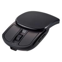 ナカバヤシ 無線静音 充電スライド式コンパクト 5ボタン BlueLEDマウス ブラック MUS-RKF235BK 1個