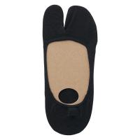 無印良品 レディース 婦人 かかと滑り止め付き たび型フットカバー ２３〜２５ｃｍ 黒 良品計画