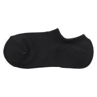 無印良品 レディース 婦人 足なり直角 パイル編みスニーカーイン ２３〜２５ｃｍ 黒 良品計画