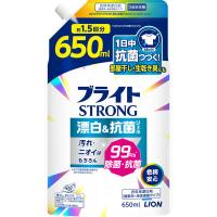 ブライトSTRONG 漂白＆抗菌ジェル 詰め替え 650mL 1個 衣料用漂白剤 ライオン