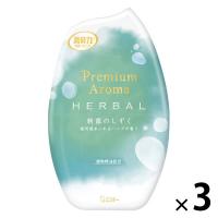 消臭力 プレミアムアロマ 玄関 リビング用 部屋用 朝露のしずく 400mL 1セット（1個×3） エステー 消臭 芳香剤