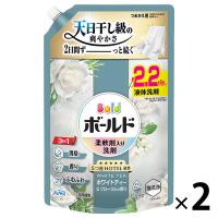 （セール）ボールドジェル 柔軟剤入り 液体 ホワイトティー＆フローラル 詰め替え ウルトラジャンボ 1580g 1セット（1個×2） 洗濯洗剤 P＆G
