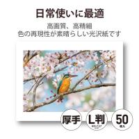エレコム 写真用光沢紙/ハイクオリティ/厚手/L判/50枚 EJK-HQL50 1個