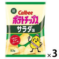 ポテトチップス 食べきりサイズ ポテトチップス サラダ味 53g  1セット（1個×3）
