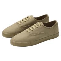 無印良品 レディース 婦人 柔らかい中敷を使用した 撥水キャンバススニーカー ２３．５ｃｍ キャメル 良品計画