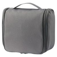 無印良品 ポリエステル 吊るして使える洗面用具ケース ミディアムグレー 約１６×１９×６ｃｍ 良品計画