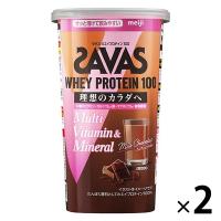 ザバス(SAVAS)　ホエイプロテイン100 マルチビタミン＆ミネラル ミルクショコラ風味　1セット（1個（280g）×2）　明治