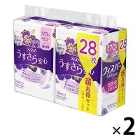 【アウトレット】ウィスパーうすさら安心170cc 32cm 長時間・夜でも安心用 1セット（56枚：14枚入×4パック） P＆G 尿漏れ　吸水パッド