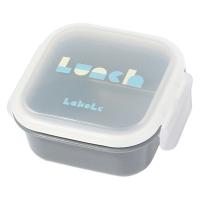 (らこれキッズ)ブロックロゴデザートケース チャコール 保存容器 LAKOLE/ラコレ