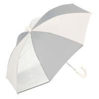 (らこれキッズ)レイン長傘 45cm ライトグレー LAKOLE/ラコレ
