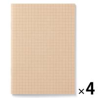 無印良品 ノート ５ｍｍ方眼 Ａ６・３２枚 1セット（1冊×4） 良品計画