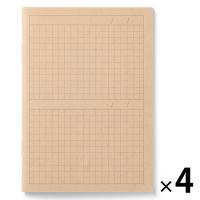 無印良品 ノート ２コマ Ａ６・３２枚 1セット（1冊×4） 良品計画