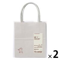 無印良品 紙袋 小 グレー ３枚 約幅１２×奥行７×高さ１３．５ ｃｍ 1セット（1個（3枚入）×2） 良品計画