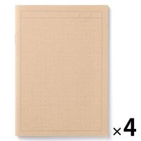 無印良品 ノート １コマ Ａ６・３２枚 1セット（1冊×4） 良品計画