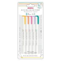 ゼブラ マイルドライナーファイン 5色セットB WYT9-5C-B 1セット