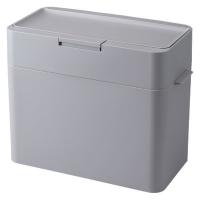 Like-it（ライクイット） フタ付きゴミ箱 シールズ 9.5L グレー 密閉ダストボックス 日本製 1個 スリム キッチン
