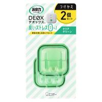 消臭力DEOX（デオックス） トイレ用 消臭剤・芳香剤 置き型 クリアグリーン つけかえ用6mL2個パック×2 エステー