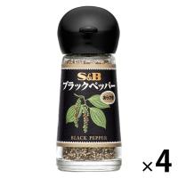 エスビー食品 S＆B ブラックペッパー（あらびき） 4個