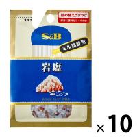 エスビー食品 S＆B 袋入り岩塩（ミル詰め替え用） 10個