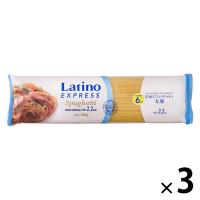 ラティーノ エクスプレス 早ゆで 太麺 スパゲッティ 2.2mm 300g ゆで時間6分 1セット（1個×3）富永貿易 パスタ