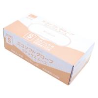 オカモト ラテックス手袋 エコソフトグローブラテックスエース S OM-366 1箱（100枚入）