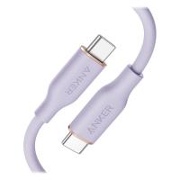 Anker USB Type-Cケーブル 1.8m 240W 絡まないシリコン PowerLine III ライトパープル 1本