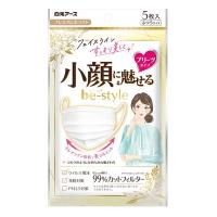 白元アース ビースタイル プリーツタイプ ふつうサイズ プレミアムホワイト 58231-0 1袋（5枚入）