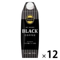 伊藤園 タリーズコーヒー ブラック キャップ付き 紙パック 1000ml MY HOME（マイホーム） 1セット（12本） 業務用 大容量