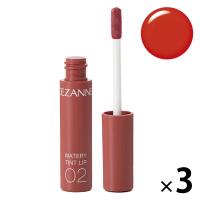 CEZANNE（セザンヌ）ウォータリー ティントリップ 02（コーラルレッド） セザンヌ化粧品 ×3個