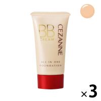 CEZANNE（セザンヌ） BBクリーム 01 ライトオークル 40g SPF23 PA++ セザンヌ化粧品 ×3本