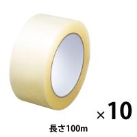 現場のチカラ 軽梱包用OPPテープ 0.042mm厚 幅48mm×長さ100m アスクル 1セット（10巻入）  オリジナル