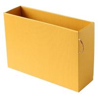 大成紙器製作所 PULL BOX Yellow 　紙製収納　書類ボックス　