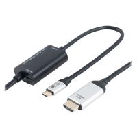 ナカバヤシ TypeーC ー HDMI 変換ケーブル 1.5m 4K60Hz/PD給電対応 USD-P4K15BK 1個