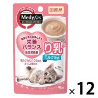 メディファス り乳 ミルク風味 40g 国産 12袋 キャットフード 猫 ウェット パウチ