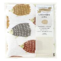 しあわせ重ねふきん 7枚重ね 蚊帳生地ふきん 台ふきん 食器拭き 30×30cm ハリネズミ 日本製 1枚 藤栄