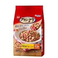 グランデリ ふっくら仕立て 13歳以上 鶏ささみ・ビーフ・野菜 小魚・チーズ入 1.6kg 国産 1袋 ドッグフード 犬用