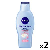 PayPayポイント大幅付与 NIVEA（ニベア） マシュマロケア ボディミルク シルキーフラワー 200ml 2個　花王