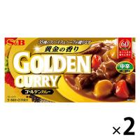 S＆B ゴールデンカレー 中辛 198g 2個