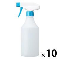 【スプレーボトル】  「現場のチカラ」 スプレーボトル 500ml 青 半透明 1セット（10本） オリジナル