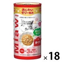 ミャウミャウ 3Pまぐろ（160g×3缶）18個 アイシア キャットフード 猫用 ウェット 缶詰