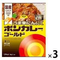 ボンカレーゴールド うま辛にんにく 辛口 1セット（3個）大塚食品 レトルトカレー レンジ対応