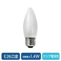 朝日電器 LED装飾用電球 シャンデリア球形 E26 クリア電球色 LDC1CL-G-G337 1個