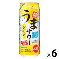 チューハイ レモンサワー うまサワー レモン 500ml 缶 6本