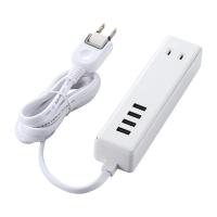 エレコム USBタップ/USBメス×4/AC×2/ケーブル1.5m/3.4A/ホワイト MOT-U11-2415WH 1個