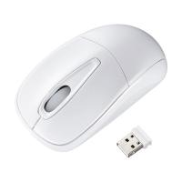 ワイヤレスマウス　無線　静音　3ボタン　中型サイズ　光学式　MA-WH123W　サンワサプライ　1個