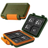 エレコム SD/microSDカードケース(耐衝撃) CMC-SDCHD01GN 1個