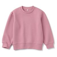 【SALE】 無印良品 二重編みスウェットシャツ キッズ 140 ピンク 良品計画