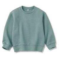 【SALE】 無印良品 二重編みスウェットシャツ キッズ 120 ライトグリーン 良品計画