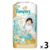 【応募で最大eGIFT20%還元】P＆G 【パンツ Lサイズ】パンパース オムツ 肌へのいちばん (9ー14kg) 44枚 3パック